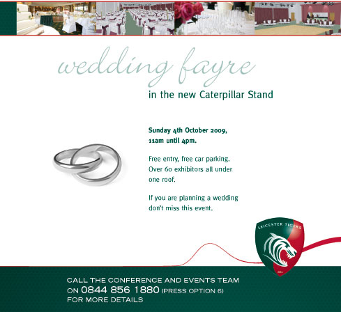 The Wedding Fayre @ Leicester Tigers