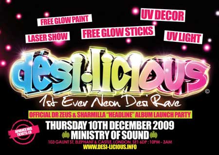 Desi-Licious - First Ever Desi Neon Rave