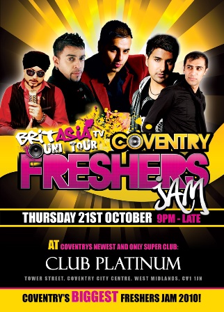 THE OFFICIAL FRESHERS JAM FOR COVENTRY AND WARWICK UNIVERSITY STUDENTS