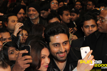 LONDON COMES OUT IN FORCE TO WELCOME ABHISHEK BACHCHAN TO LAUNCH the 1st Bollywood film of 2012 ‘PLAYERS – Go For Gold’ worldwide.