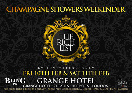 Pictures from The Rich List Champagne Showers Weekender
