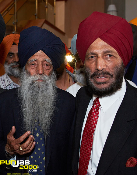 London’s Fauja Singh Meets India’s Milkha Singh in Southall