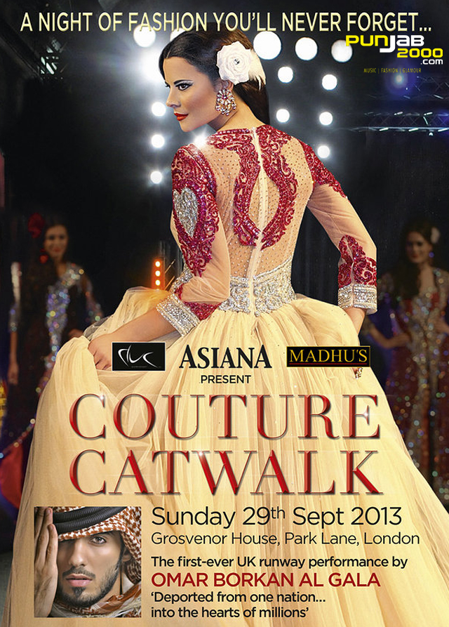 Asiana Couture Catwalk - 29/9/13. Grosvenor House, London