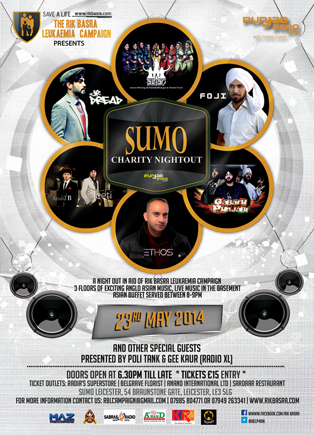 Sumo Charity Nightout Flyer