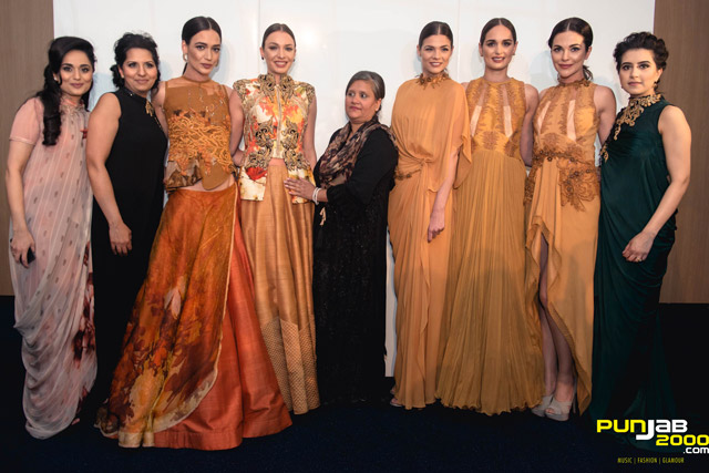 Salma-Patel,-Bilkis-Siddat,-Sulakshana-Monga-&-Khadijha-Tai-with-models