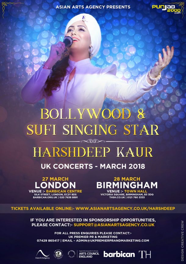 Harshdeep Kaur UK Concert